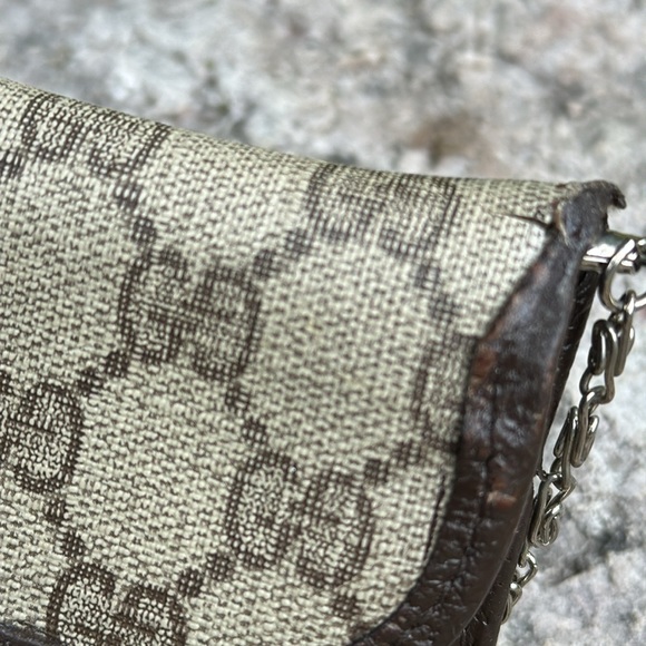 Vintage Gucci Mini Bag with Crossbody Strap-7x4.5-Silver Chain Link Strap - Picture 7 of 17